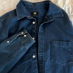 Denim button up